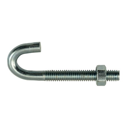 Midwest Fastener 5/16"-18 x 3" Zinc Plated Steel Coarse Thread J-Bolt 10PK 52294